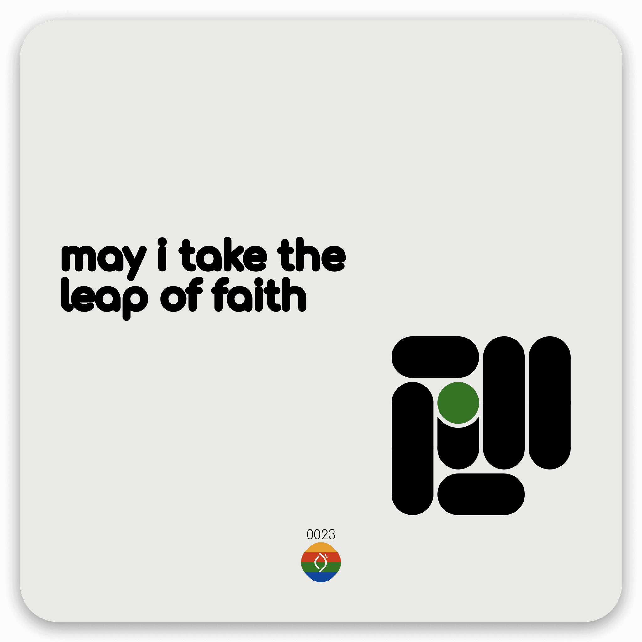 may i take the leap of faith