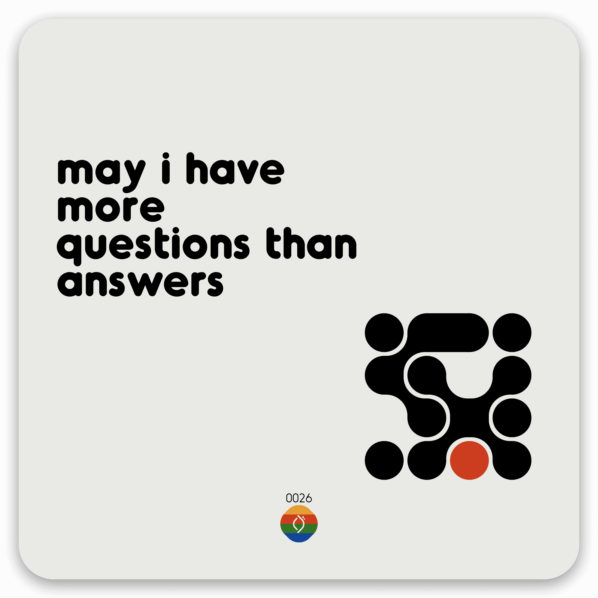 may i have more questions than answers
