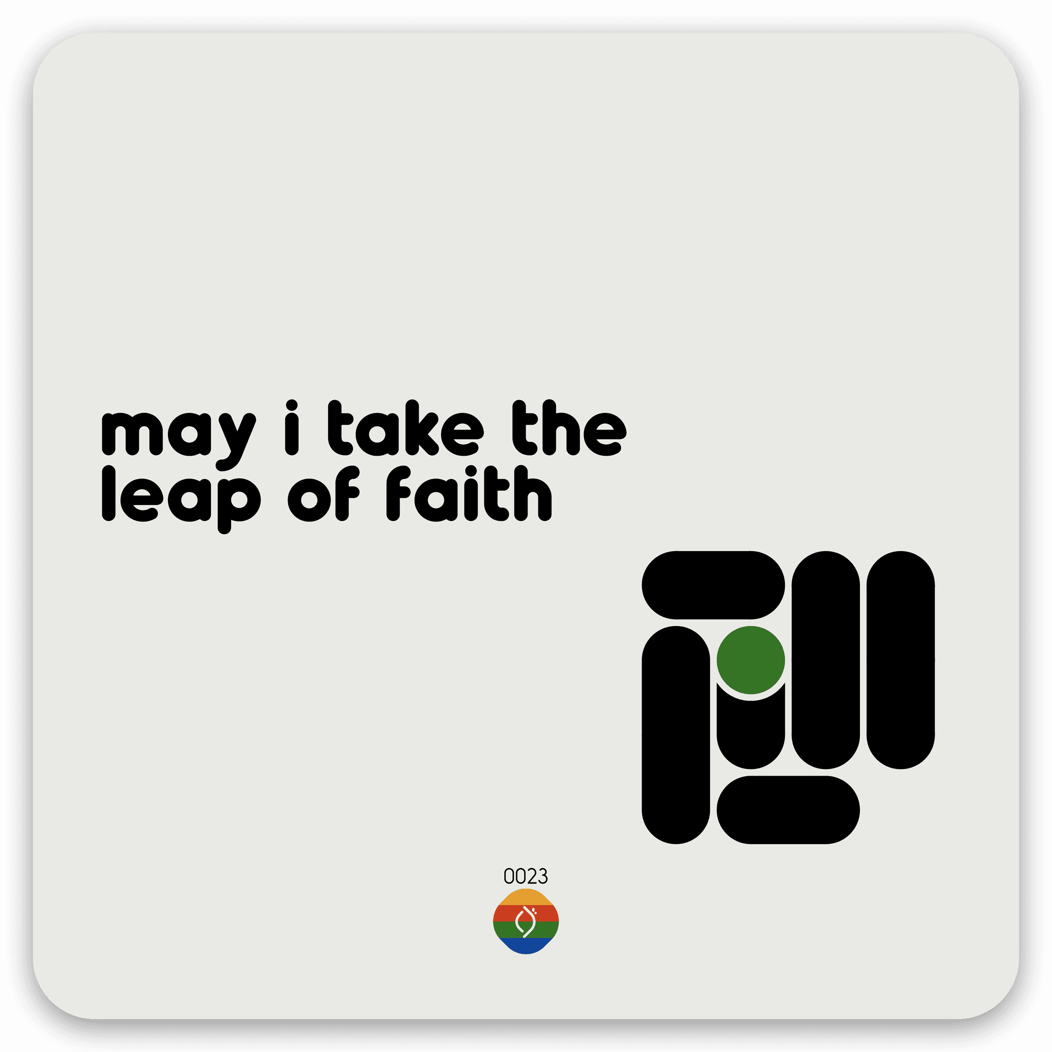 may i take the leap of faith