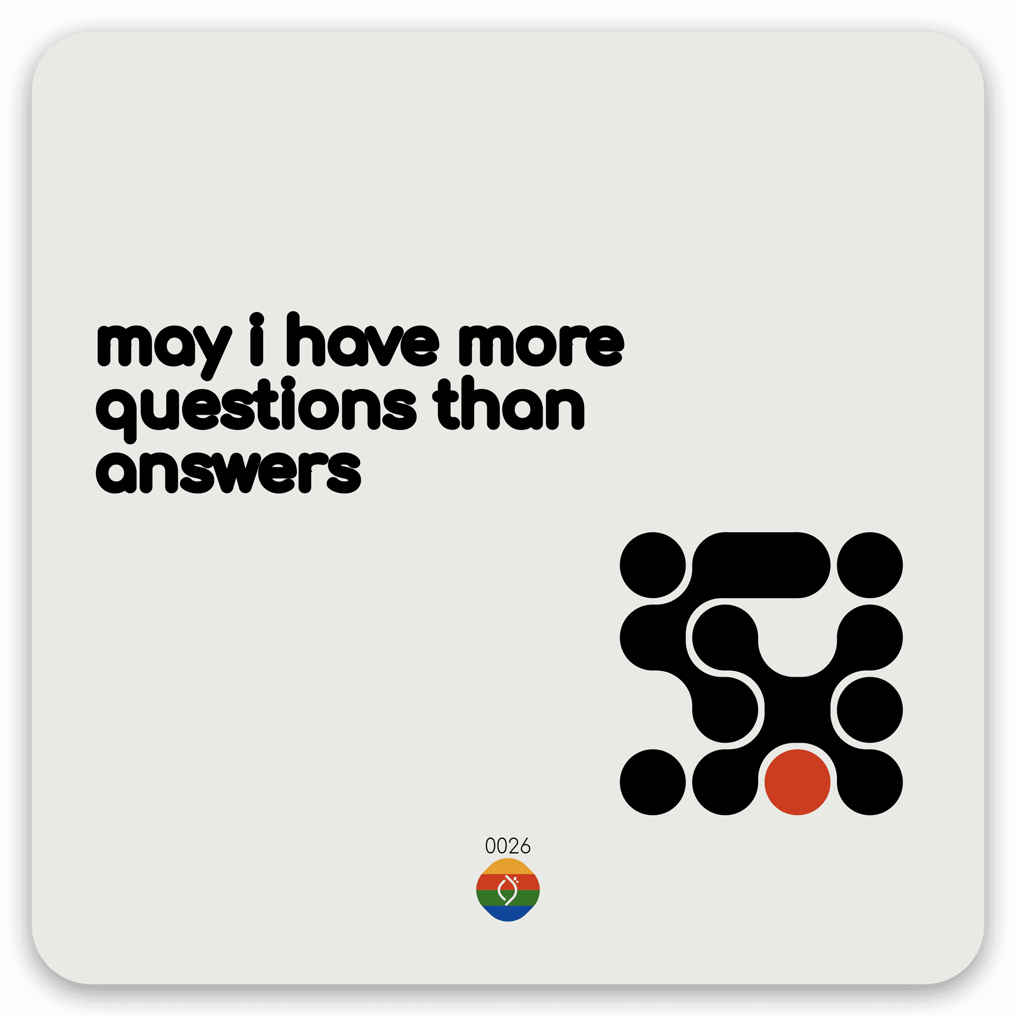 may i have more questions than answers
