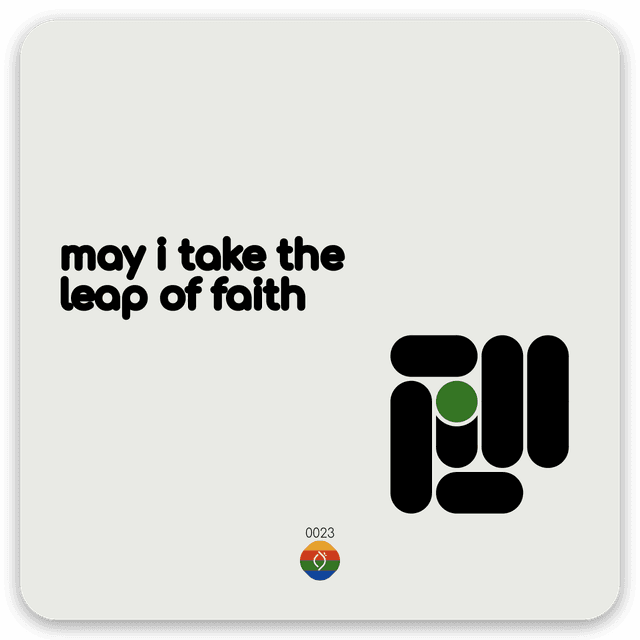 may i take the leap of faith