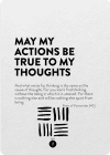 Cover Image for May my actions be true to my thoughts